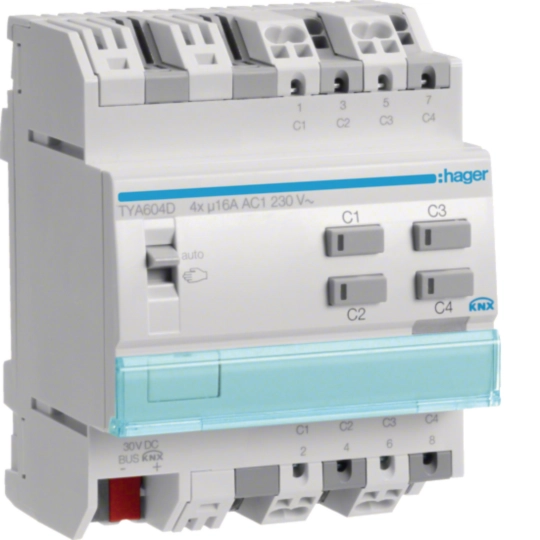 TYA604D – Output Module 4x16A KNX