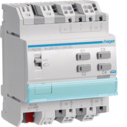 TYA624B – Shutter Module 4x6A 24V DC KNX