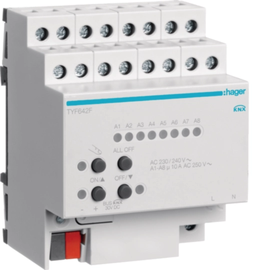 TYF642F – Fan Coil 2 Outputs 10A KNX